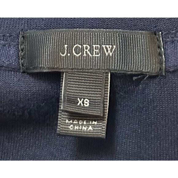 J. Crew Sequin Trim Sweatshirt Navy Blue B7027 Size XS - Picture 12 of 14
